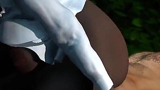 Thick Booty Ebony GILF Rides Some Thick White Cock