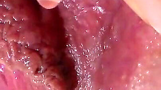 Girl Pees From Very Close with Spread Pussy