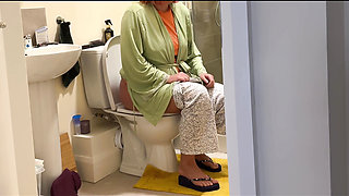 Caught Step mom peeing