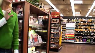 Behind the scenes with busty babe