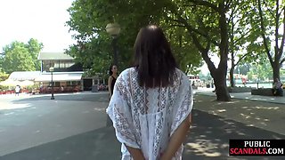 Cute 21yo babe got humiliated in public