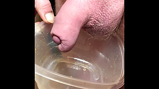 Uncut foreskin, big dick pissing compilation