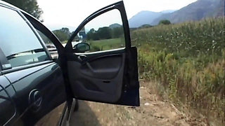 Milf brought in the woods and fucked by a bunch of dirty pigs