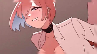 Big breasted girl in uniform