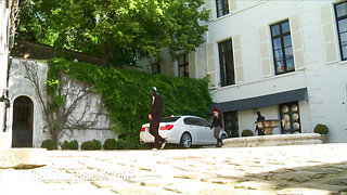 Claire Castel gets submitted to 3 hooded men