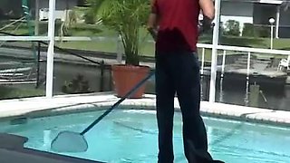 Desirae Spencer fucks pool guy: Big Tits, Big Ass  Blowjob Porn