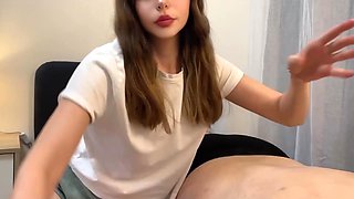 Gorgeous latina spins horny stepfather's cock like a pro