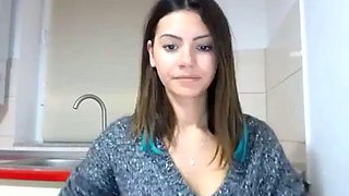 NightSeduce kitchen night: Amateur, Babe  Brunette Porn