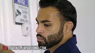 Derrick Ferrari searches Holly Hendrix & finds a glistening arse plug in her butt - digital playground