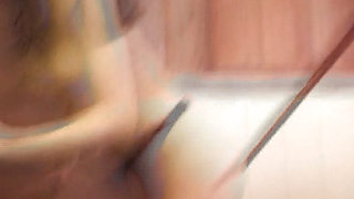 Brunette German doll sucks dick by the pool table