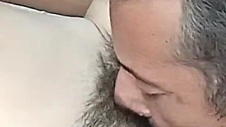 My Stepbrother Eats My Hairy Pussy Passionately, Bringing Me to a Delicious Orgasm