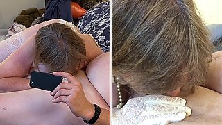 Angelic Granny Carmen Gives Heavenly Head