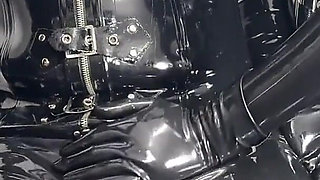 Two Alien Dommes Using Their Newly Transformed Alien Rubber Doll Slut