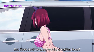 Wet Swimsuit, Seductive Body and Heated Gazes (Anime Hentai)