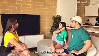 Mexican man is unfaithful to his wife with a big ass Colombian milf - Roberto Rose