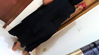 Egyptian Big ASS brunette Hot Maid stuck Under Bed and just waiting to be FUCKED - Then Boss Fuck & destroy her Pussy