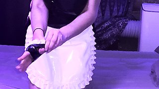 Latex Rubber Kitty French Maid