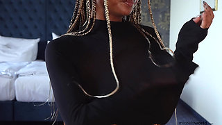 braless and see through outfit in public