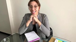 Your Spanish Teacher Gets Horny During The Class