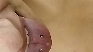 Young girl masturbates in the bathtub,  wet