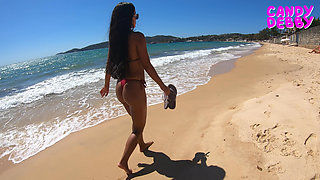 Walking on the beach