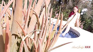 Winsome lady-love at horny milf neighbor trailer