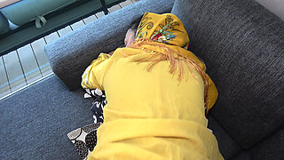Homemade Sex with Big Ass Muslim Arab Stepmom in Hijab