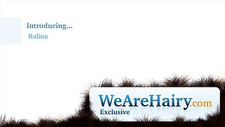 Ralina plays with her hairy pussy SOLO