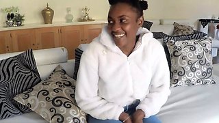Big ass African babe enjoys rough sex