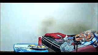Security Camera Films Hot Chubby Stepmother Showing off for the Camera