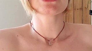 Blonde emo amateur solo masturbation