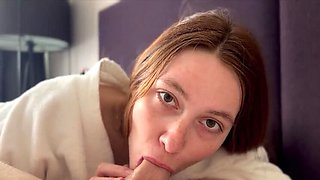Busty Redhead Androlga Fucked Fast in Hotel - Brutal Sex & Blowjob