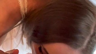 Bronwin Only POV Blowjob and Homemade oral sex with cum in mouth