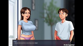 Anon Watches His Stepmother Marstubating as Gets His Stepsister Watching to