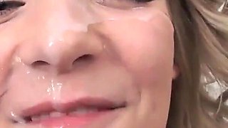 Ally Brooks Triple Feature Compilation - 3 Complete Blowjob Scenes!