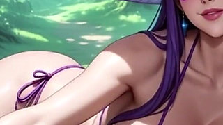 Hot Fairy Women in Forest, Ai Animation