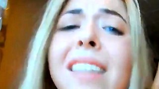 Lazy-Eyed American Amateur's Cum-Filled Vacation