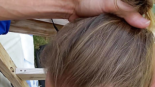 Hardcore , Orgasmic Fucking cuming peeing , n public on stairs