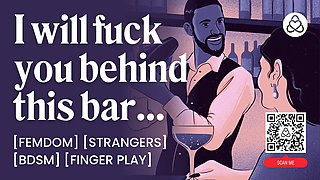 ASMR Audio Porn: Femdom Fucks Her Bartender After The Bar - BDSM & Teasing - Erotic Audio Roleplay