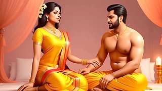 Steamy college hookup with Indian brother, stepsister, and aunty
