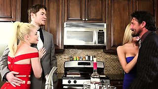 Blonde Wife Nikki Delano Fucks a Swinger