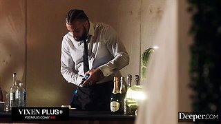 Deeper. Dominant Beauty Agatha Vega Uses Waiter As Her Sex Toy