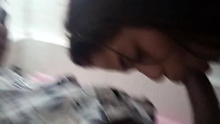 Desi Bhabhi Cheating On Husband - Bathroom Blowjob & Creampie With Big Cock