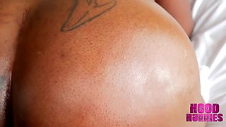 Stunning black cougar thrilling sex scene