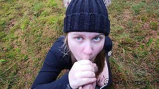 Outdoor sex with cute chubby girl Maja