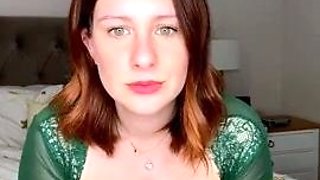 Great Big Boobs On Masturbating Redhead