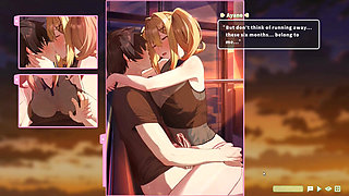 Hentai Game - Summer Clover - Ferris Wheel Sex - Fucking the Blonde on the Ferris Wheel