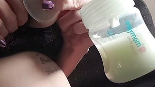 Milk my massive boobs dry