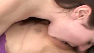 Mature lady and brunette teen fuck each other