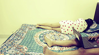 Step Sister Shares Bed with Indian Elder Brother at Home.